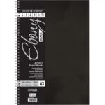 DALER ROWNEY EBONY BLACK SKETCHBOOK [SPIRAL] A3 160G 40SH PORTRAIT