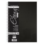 DALER ROWNEY EBONY BLACK SKETCHBOOK [SPIRAL] A4 160G 40SH PORTRAIT