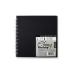 DALER ROWNEY EBONY BLACK SKETCHBOOK [SPIRAL] 15X15CM 180G 40SH