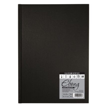 DALER ROWNEY EBONY SKETCHBOOK [HARDBOUND] A4 160G 54SH PORTRAIT