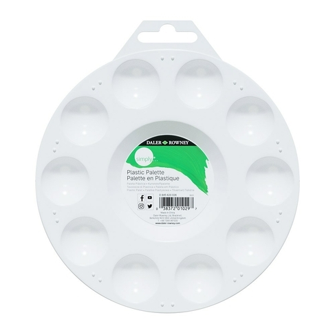845620026.jpg DALER ROWNEY SIMPLY PLASTIC PALETTE 10 WELLS - Image 1