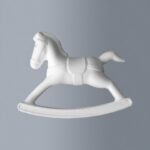 STYROFOAM ROCKING HORSE 19X15X4.8CM