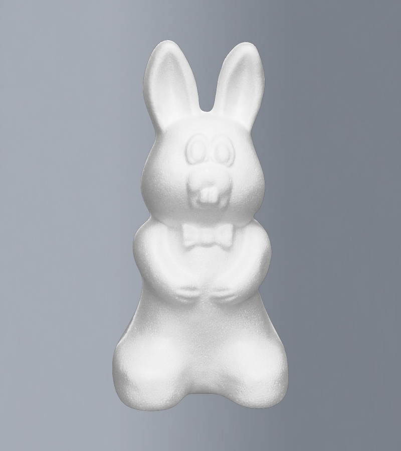 BVOANCONGU.jpg STYROFOAM RABBIT BIG 12X25.5X13.5CM - Image 1