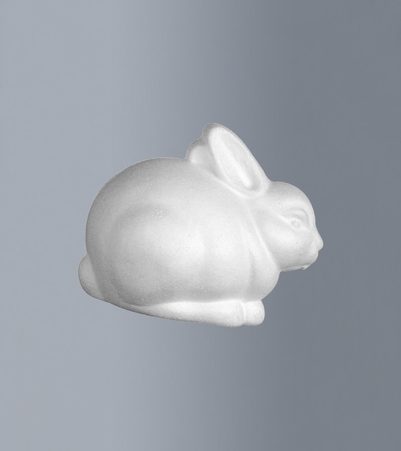 BVOANCONPU.jpg STYROFOAM RABBIT SMALL 13.5X10.5X10CM - Image 1