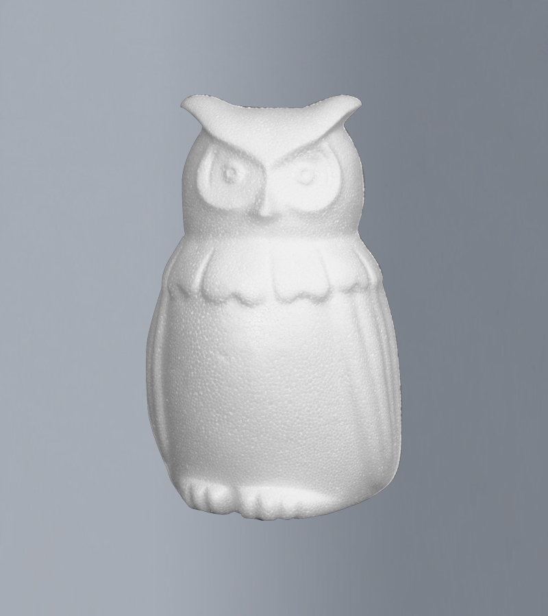 BVOANGUFU.jpg STYROFOAM OWL 9.5X15X11CM - Image 1