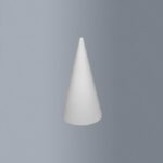 STYROFOAM CONE H.25CM D.10CM