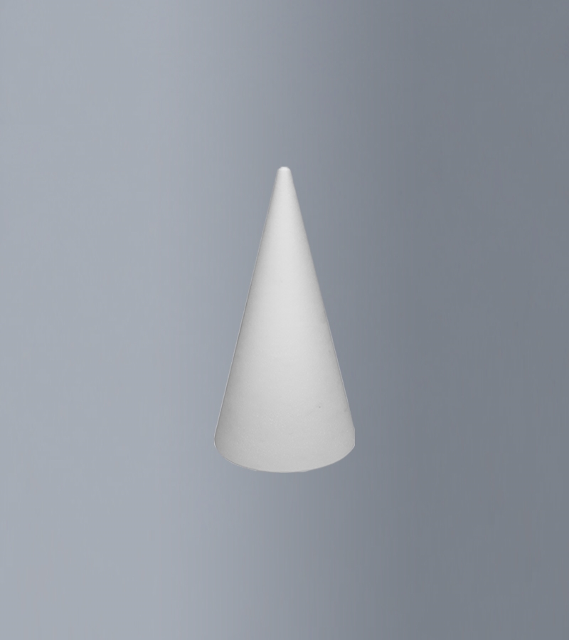 BVOCON10U.jpg STYROFOAM CONE H.25CM D.10CM - Image 1
