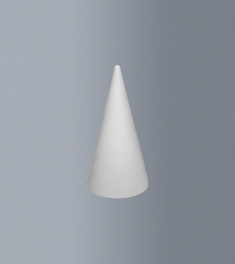 BVOCON115U.jpg STYROFOAM CONE H.30CM D.11,5CM - Image 1