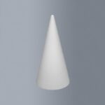 STYROFOAM CONE H.50CM D.18CM