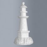 STYROFOAM LIGHTHOUSE D.17.5CM H.30.5CM