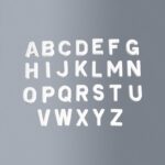 STYROFOAM ALPHABET H.7.5CM [26PCS SET]