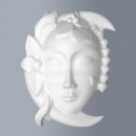 STYROFOAM MOON MASK 19X24X6CM