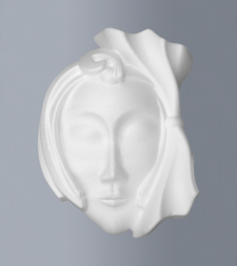 BVOMNAU.jpg STYROFOAM RIBBON MASK 18X23.5X6CM - Image 1