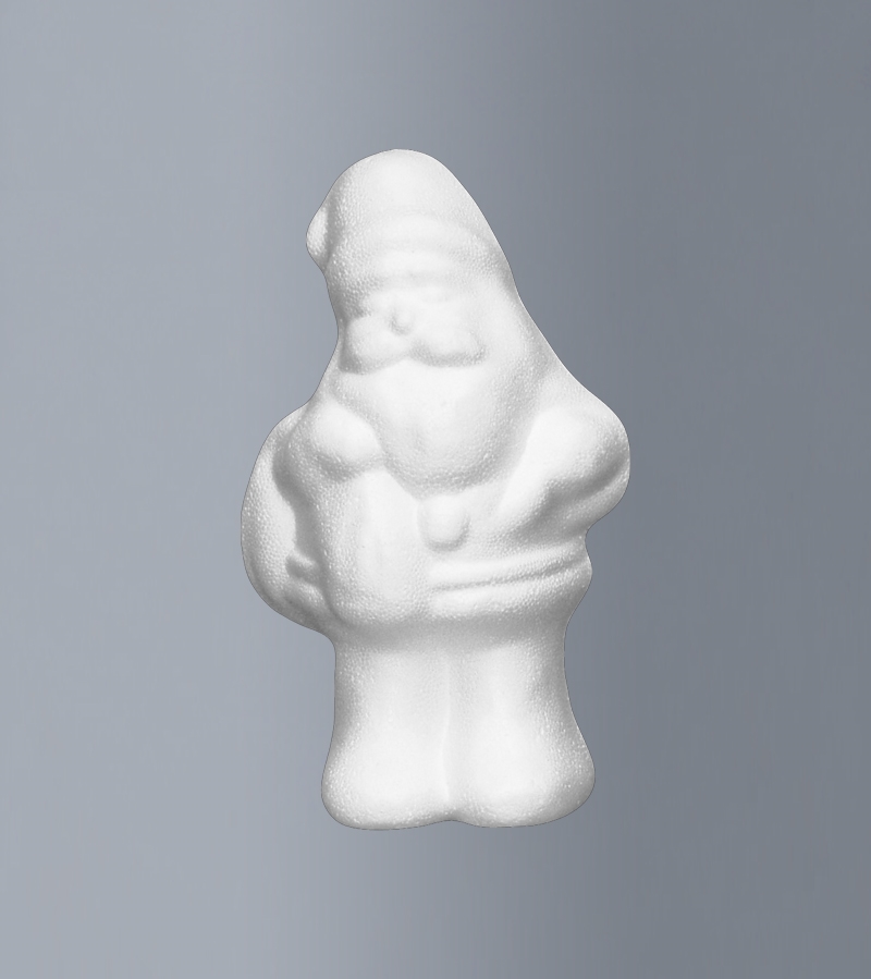 BVONBNU.jpg STYROFOAM SANTA CLAUS 12.5X21CM - Image 1