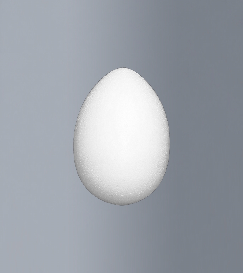 BVOUOV10U.jpg STYROFOAM EGG 10CM 10X7CM - Image 1