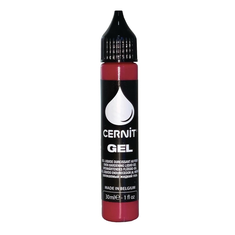 CPCE1500030400C.jpg CERNIT LIQUID POLYMER GEL 30ML RED - Image 1