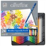 CRETACOLOR AQUA MONOLITH WOODLESS PENCIL 24PCS TINBOX