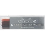CRETACOLOR ARTIST LEADS 5.6MM 6PCS ASSORTED