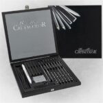 CRETACOLOR BLACK WOODEN BOX SET 20PCS