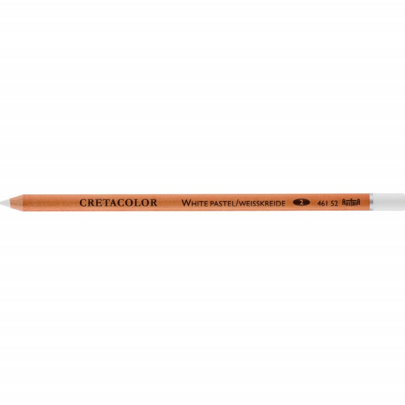 CR46152.jpg CRETACOLOR WHITE CHALK PASTEL PENCIL 2 MEDIUM - Image 1