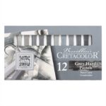 CRETACOLOR HARD PASTEL GREY 12PCS SET