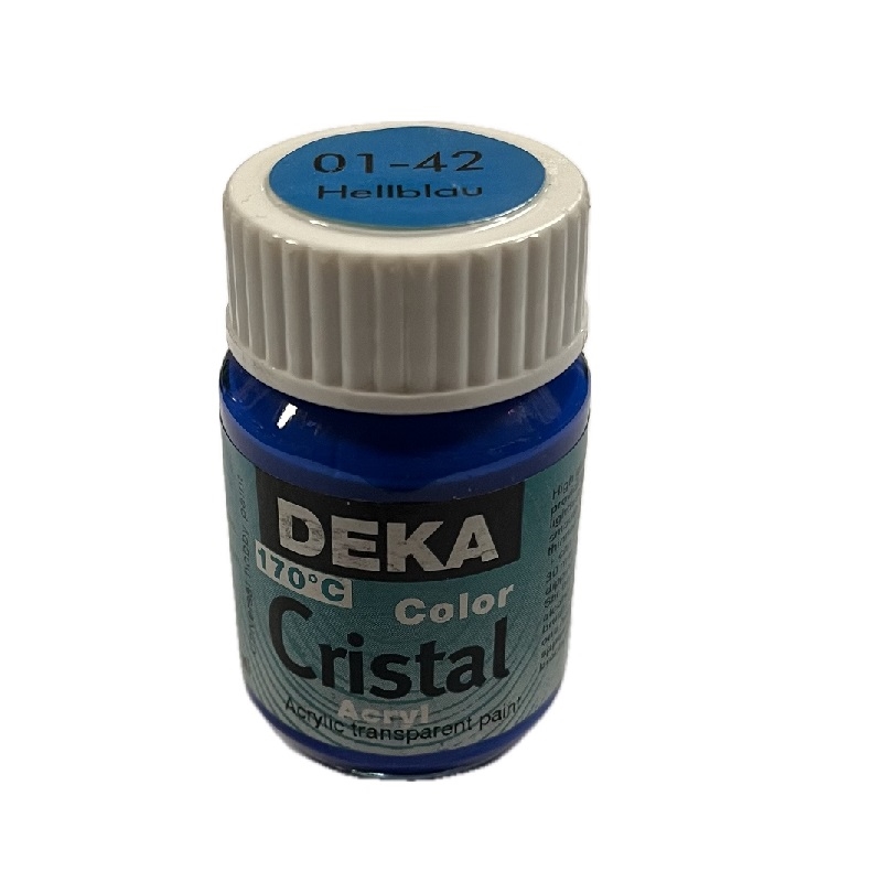 DK01-42.jpg DEKA COLOR CRISTAL ACRYL PAINT 25ML LIGHT BLUE - Image 1