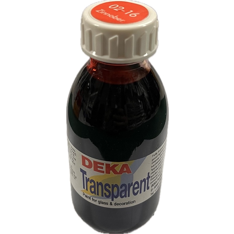 DK02-16-125.jpg DEKA TRANSPARENT GLASS PAINT 125ML LIGHT RED - Image 1