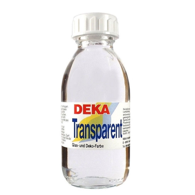DK02-98-125.jpg DEKA TRANSPARENT GLASS PAINT 125ML THINNER - Image 1