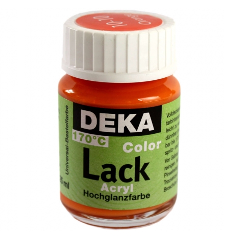 DK10-10.jpg DEKA COLOR LACK ACRYL PAINT 25ML ORANGE - Image 1