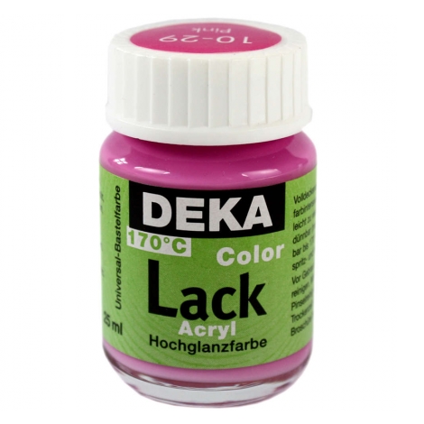 DK10-29.jpg DEKA COLOR LACK ACRYL PAINT 25ML PINK - Image 1