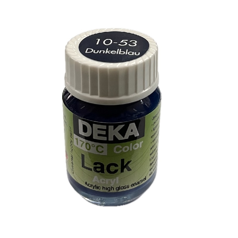 DK10-53.jpg DEKA COLOR LACK ACRYL PAINT 25ML DARK BLUE - Image 1