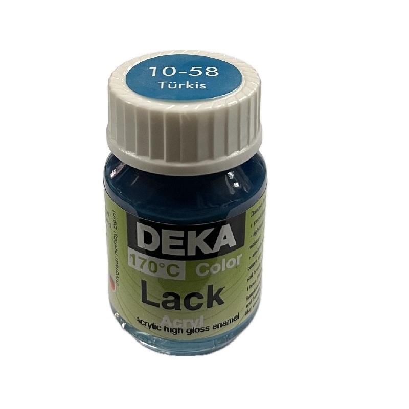DK10-58.jpg DEKA COLOR LACK ACRYL PAINT 25ML TURQUOISE - Image 1