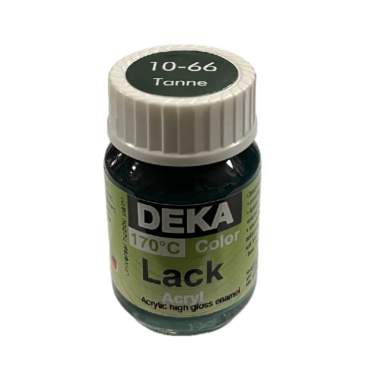 DK10-66.jpg DEKA COLOR LACK ACRYL PAINT 25ML PINE GREEN - Image 1