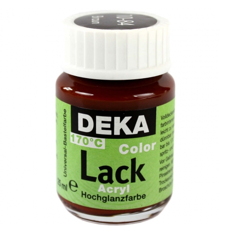 DK10-84.jpg DEKA COLOR LACK ACRYL PAINT 25ML BROWN - Image 1