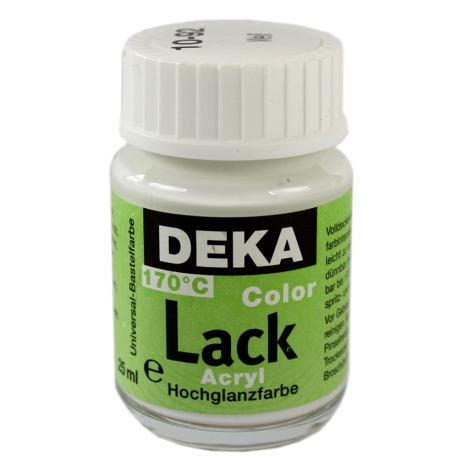 DK10-92.jpg DEKA COLOR LACK ACRYL PAINT 25ML WHITE - Image 1