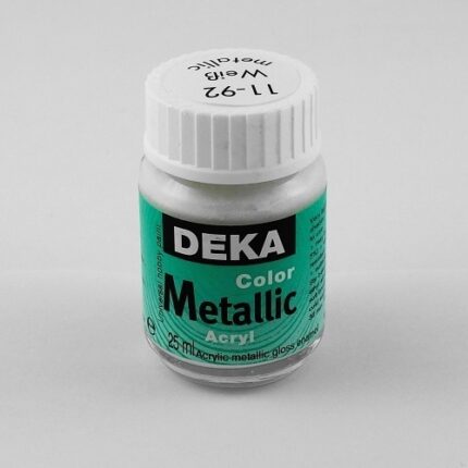 DEKA COLOR METALLIC ACRYL PAINT 25ML WHITE