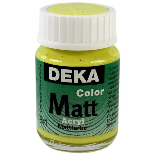 DK12-04.jpg DEKA COLOR MATT ACRYL PAINT 25ML LEMON - Image 1