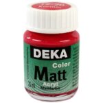 DEKA COLOR MATT ACRYL PAINT 25ML CARMINE