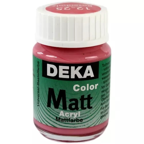 DK12-25.jpg DEKA COLOR MATT ACRYL PAINT 25ML ROSEWOOD - Image 1