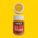 DEKA PERMANENT FABRIC PAINT 25ML YELLOW
