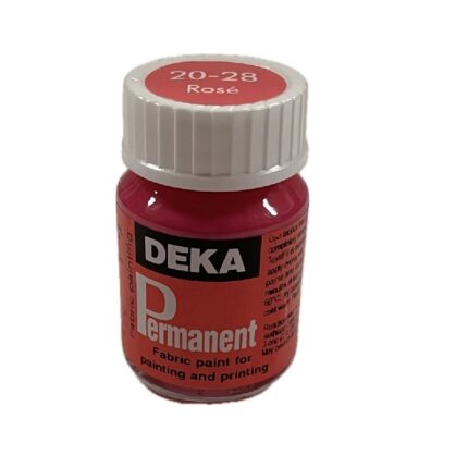 DEKA PERMANENT FABRIC PAINT 25ML ROSE