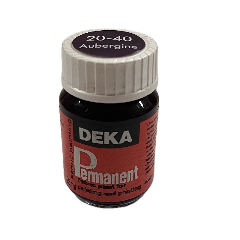 DK20-40.jpg DEKA PERMANENT FABRIC PAINT 25ML AUBERGINE - Image 1