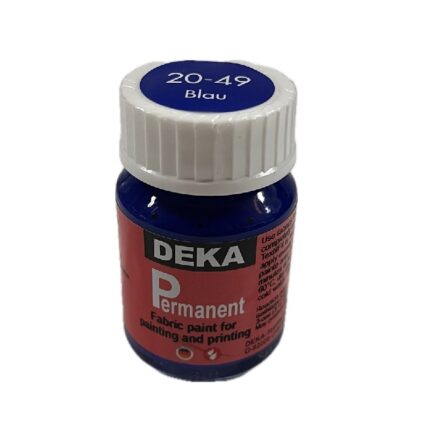 DEKA PERMANENT FABRIC PAINT 25ML BLUE