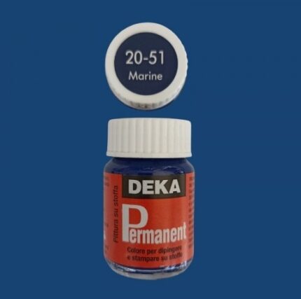 DEKA PERMANENT FABRIC PAINT 25ML MARINE
