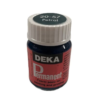 DEKA PERMANENT FABRIC PAINT 25ML PETROL