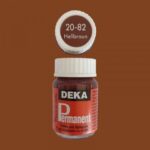 DEKA PERMANENT FABRIC PAINT 25ML LIGHT BROWN