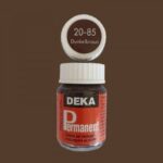 DEKA PERMANENT FABRIC PAINT 25ML DARK BROWN