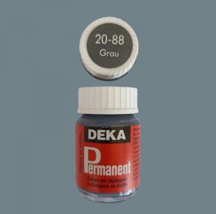 DEKA PERMANENT FABRIC PAINT 25ML GREY