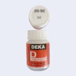 DEKA PERMANENT FABRIC PAINT 25ML WHITE