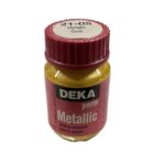 DEKA PERM METALLIC FABRIC PAINT 25ML YELLOW